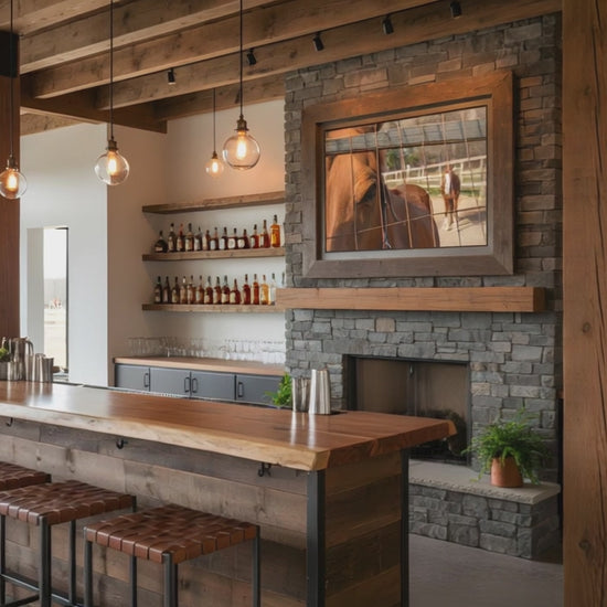 Fenced In Wildlife Photograph Loose Art Print Custom Frame