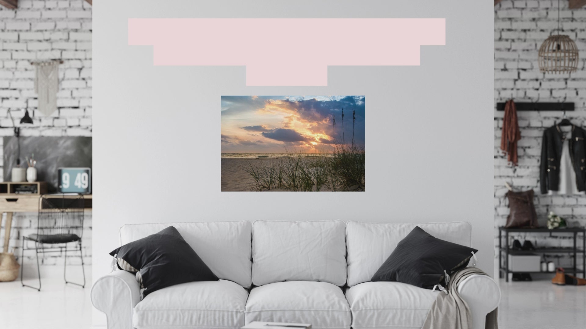 Anna Maria Island Cloudy Beach Sunset 2 Loose Wall Art Prints
