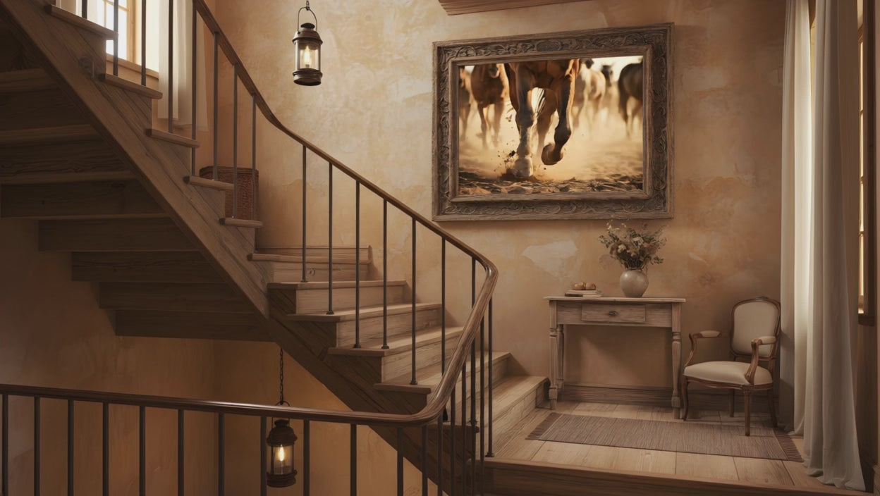 Thundering Hooves Running Horses Photorealism - Digital Artwork Equestrian Art