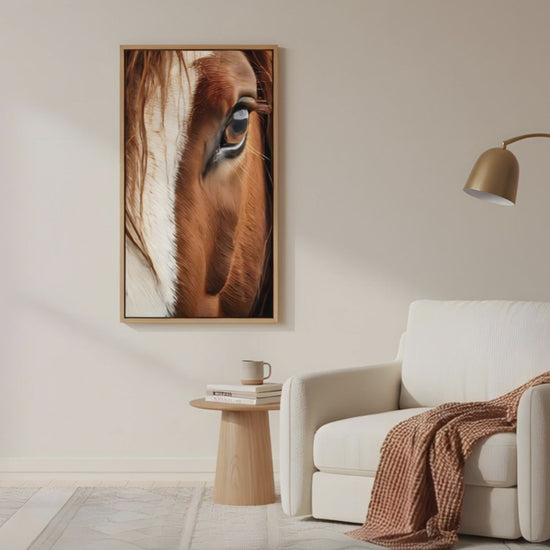 Chestnut and Cream Photorealism - Digital Artwork Print Equestrian Art