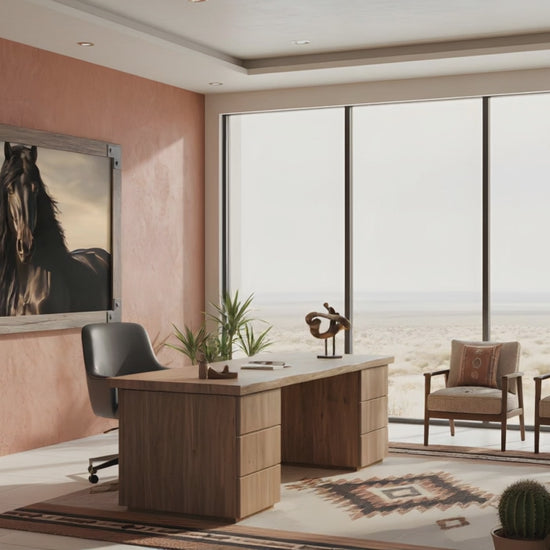 Dark Majesty Photorealistic Digital Artwork Equestrian Art