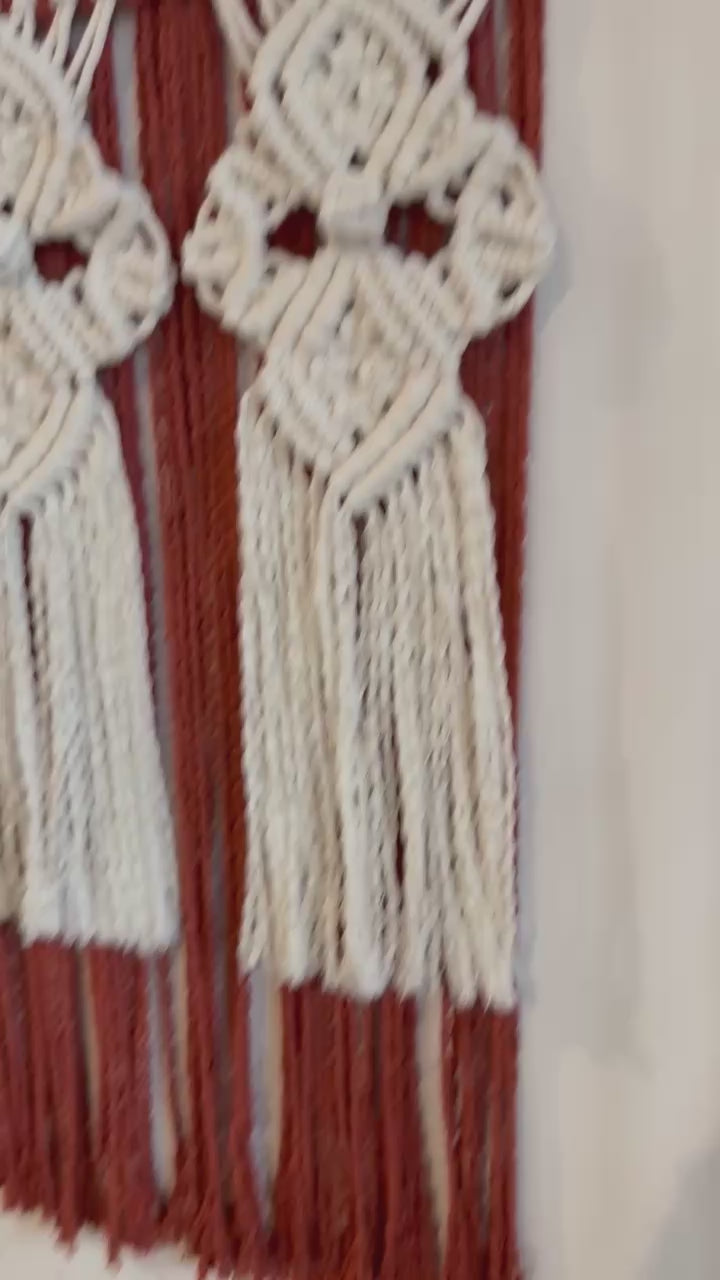 Unique Ornamental Macrame Curves and Berries 2 Video