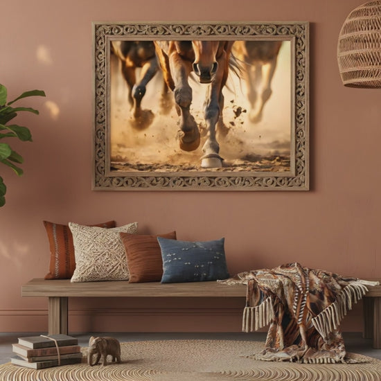 Equine Exodus Photorealism - Digital Loose Art Print