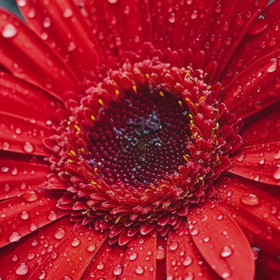 After the Rain Gerbera Daisy Floral Framed Wall Art Prints