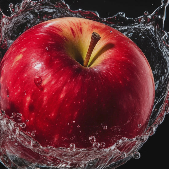 Apple Splashdown Digital Photorealistic Loose Wall Art Print 