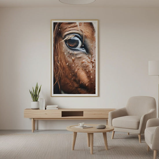 The Horse's Secret Photorealism - Digital Artwork Loose Art Print