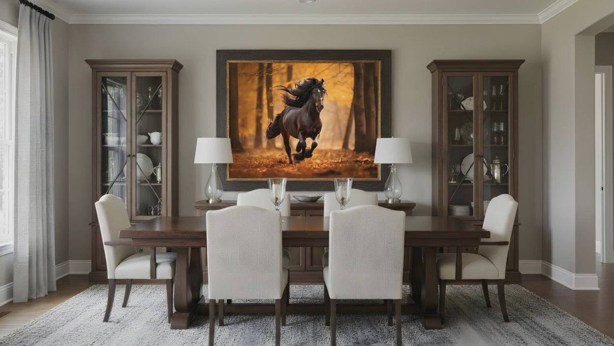 Untamed Beauty Rustic Wildlife Photorealism - Digital Artwork Equestrian Art