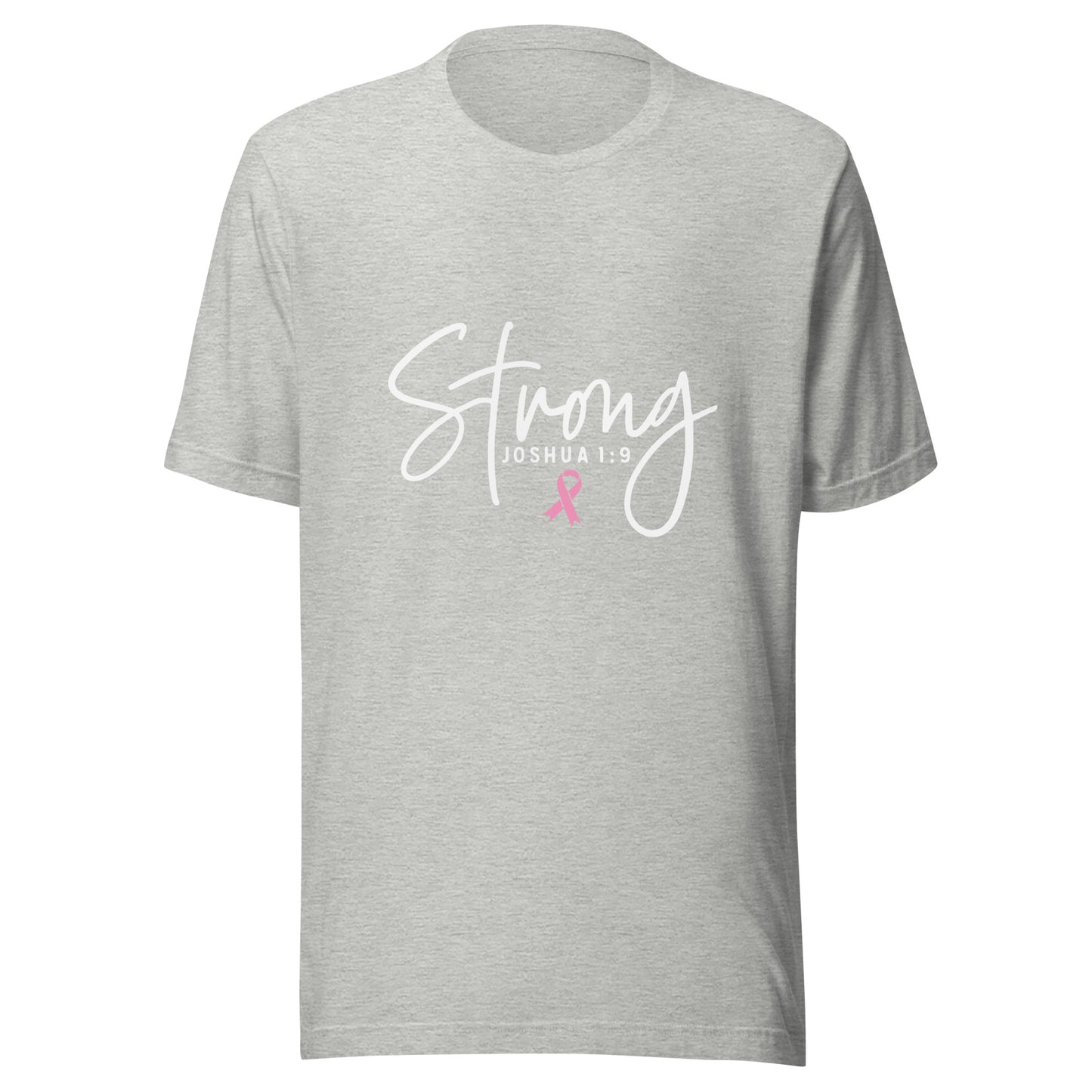 Strong Joshua 1/9 Breast Cancer Support - Survivor - Awareness Pink Ribbon Unisex T-shirt