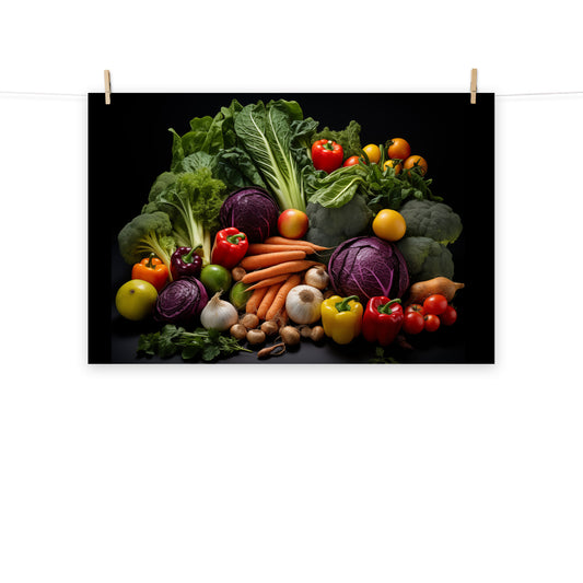 vegetable art: A Bounty of Colors Vegetable Photorealism