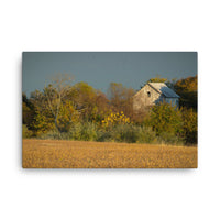 Abandoned Barn In The Trees Rural Landscape Canvas Wall Art Prints