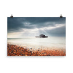 Abandoned West Pier Coastal Seascape Vintage Gentle Touch Effect Landscape Photo Loose Wall Art Prints