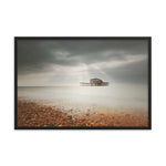 Abandoned West Pier Coastal Seascape Warming Matte Effect Landscape Photo Framed Wall Art Prints