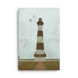 Aged Colorized Bodie Island Lighthouse Canvas Wall Art Prints