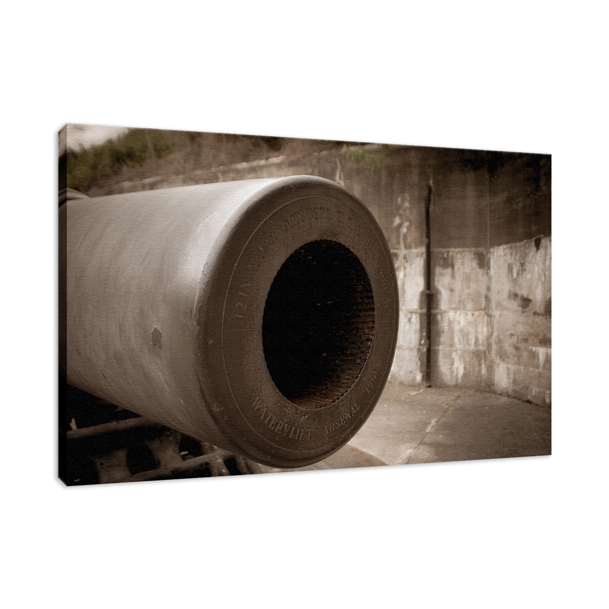 Aged Cannon at Fort DeSoto Fine Art Canvas & Unframed Wall Art Prints  - PIPAFINEART