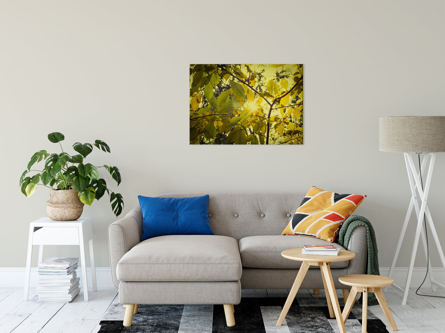 Plant Canvas Print: Aged Golden Leaves Botanical / Nature Photo Fine Art Canvas Wall Art Prints 24" x 36" - PIPAFINEART