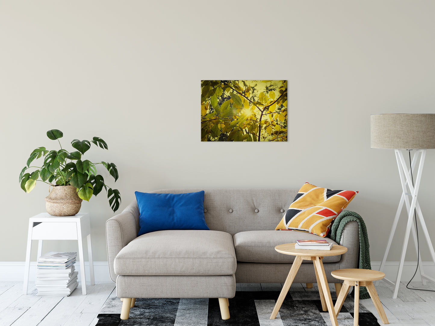 Leaf Art Wall: Aged Golden Leaves Botanical / Nature Photo Fine Art Canvas Wall Art Prints 20" x 30" - PIPAFINEART