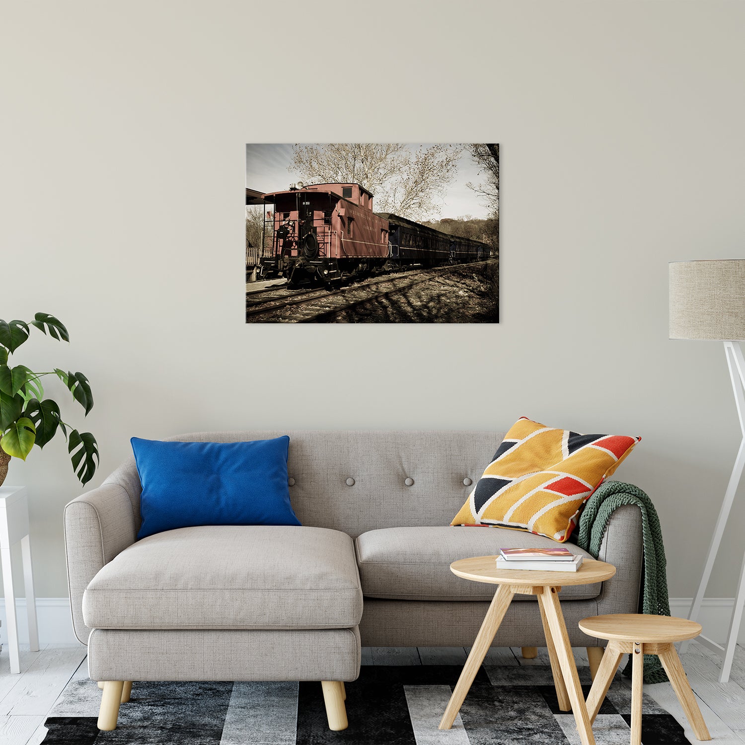 Aged Steam Train Abstract Photo Fine Art Canvas & Unframed Wall Art Prints 24" x 36" / Fine Art Canvas - PIPAFINEART