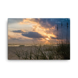 Anna Maria Island Cloudy Beach Sunset 2 Canvas Wall Art Prints