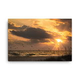 Anna Maria Island Cloudy Sunset 1 Print Canvas Wall Art Beach Scenes