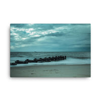 Blue Morning at Rehoboth Coastal Landscape Canvas Wall Art Prints
