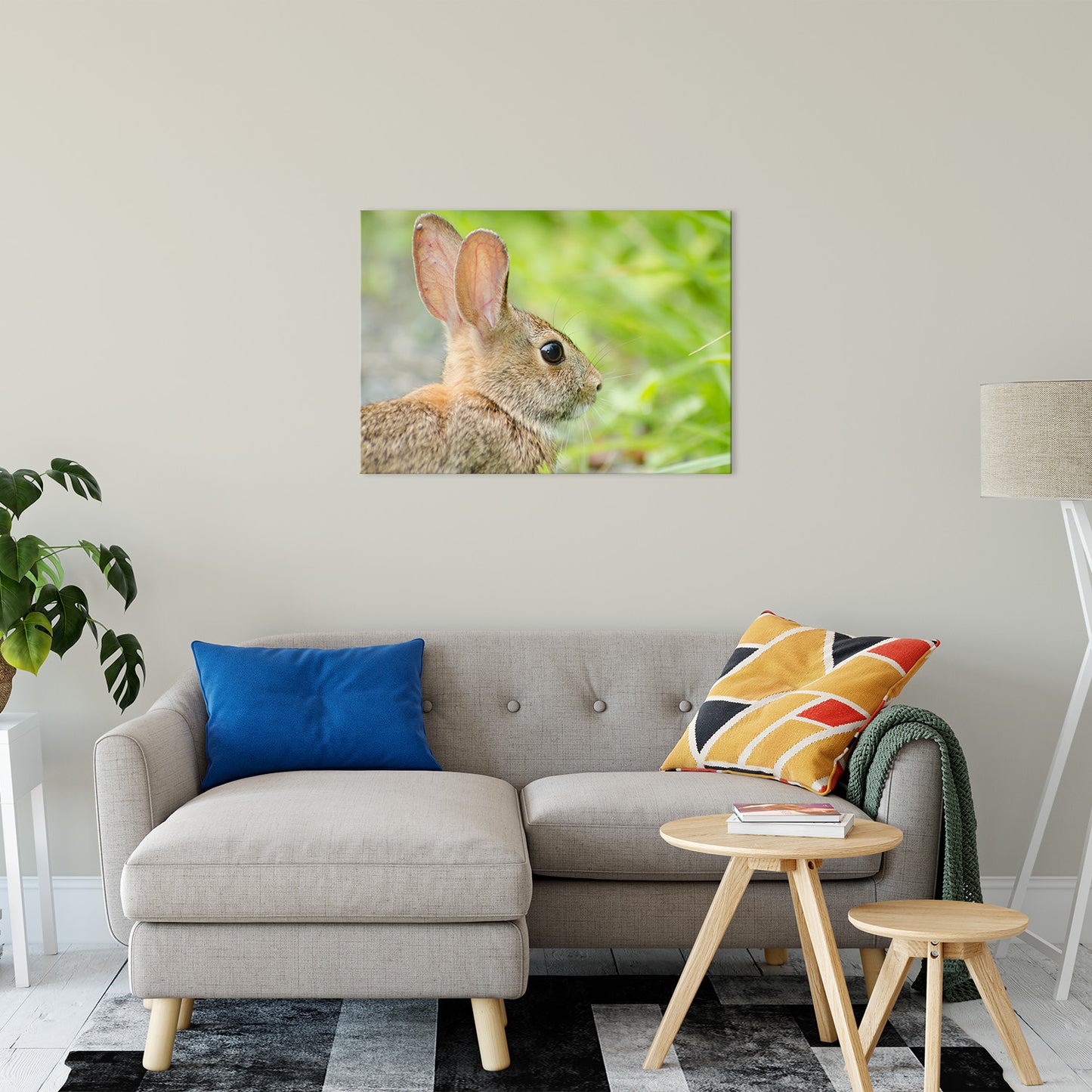 Bunny at Bombay Hook Animal / Wildlife Photograph Fine Art Canvas & Unframed Wall Art Prints 24" x 36" / Canvas Fine Art - PIPAFINEART