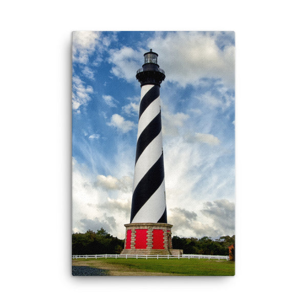Cape Hatteras Lighthouse Coastal Landscape Canvas Wall Art Prints