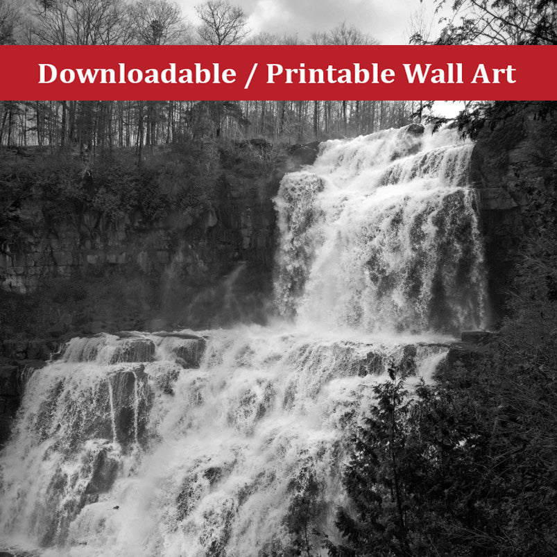Chittenango Falls Landscape Photo DIY Wall Decor Instant Download Print - Printable  - PIPAFINEART