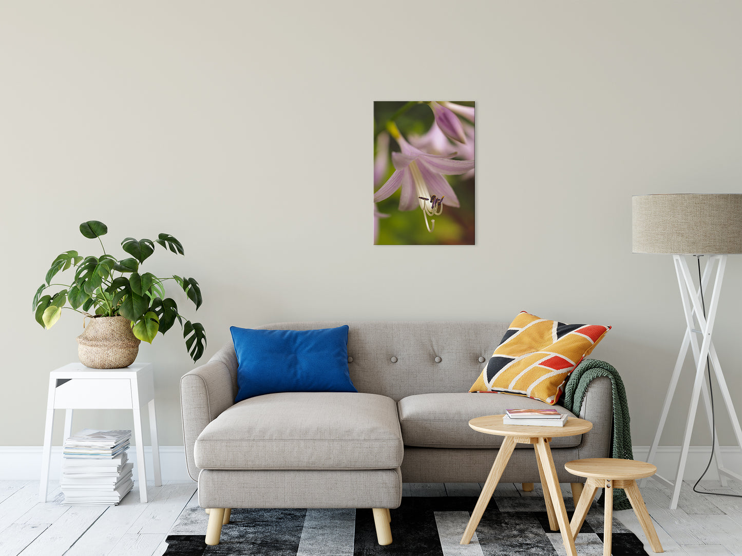 Close-up Hosta Bloom Nature / Floral Photo Fine Art Canvas Wall Art Prints 20" x 24" - PIPAFINEART