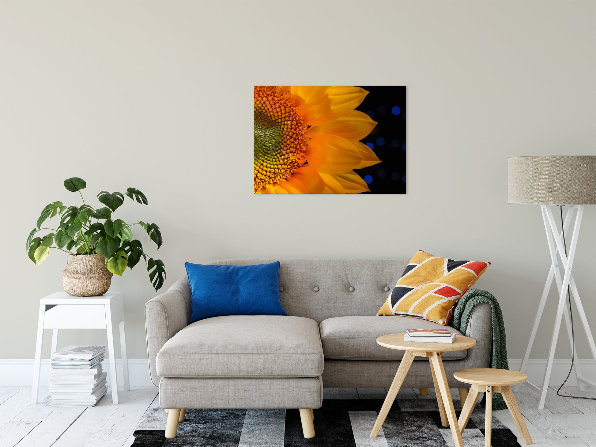 Close-up Sunflower Nature / Floral Photo Fine Art Canvas Wall Art Prints 24" x 36" - PIPAFINEART