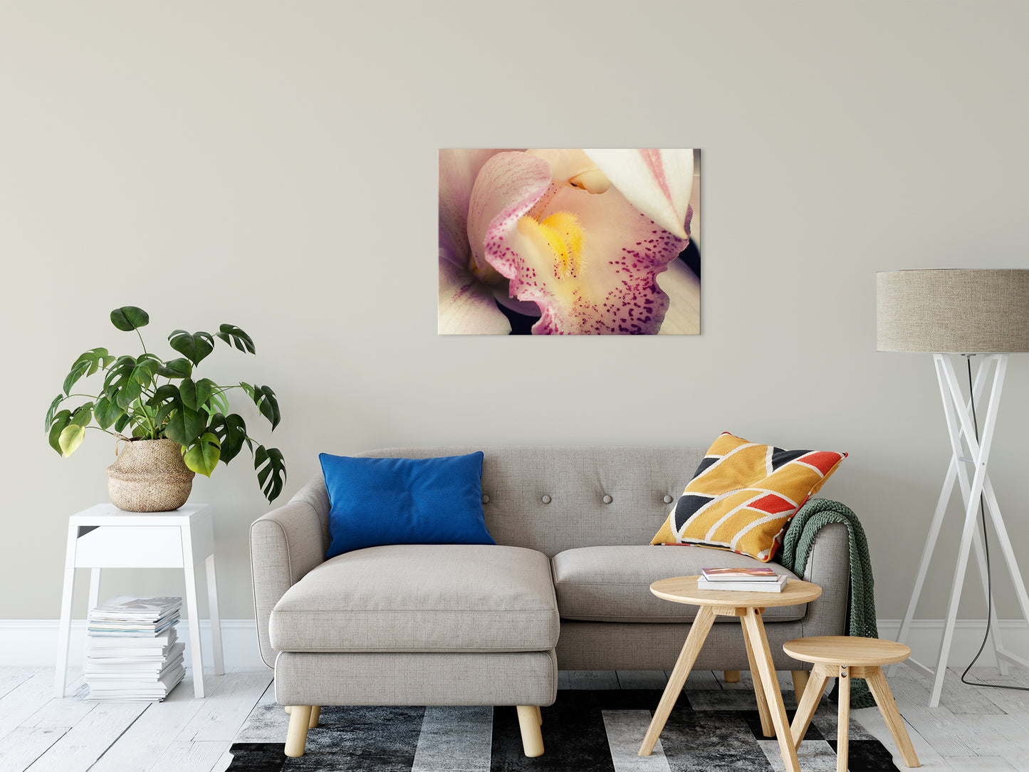 Close-up of Orchid Nature / Floral Photo Fine Art Canvas Wall Art Prints 24" x 36" - PIPAFINEART