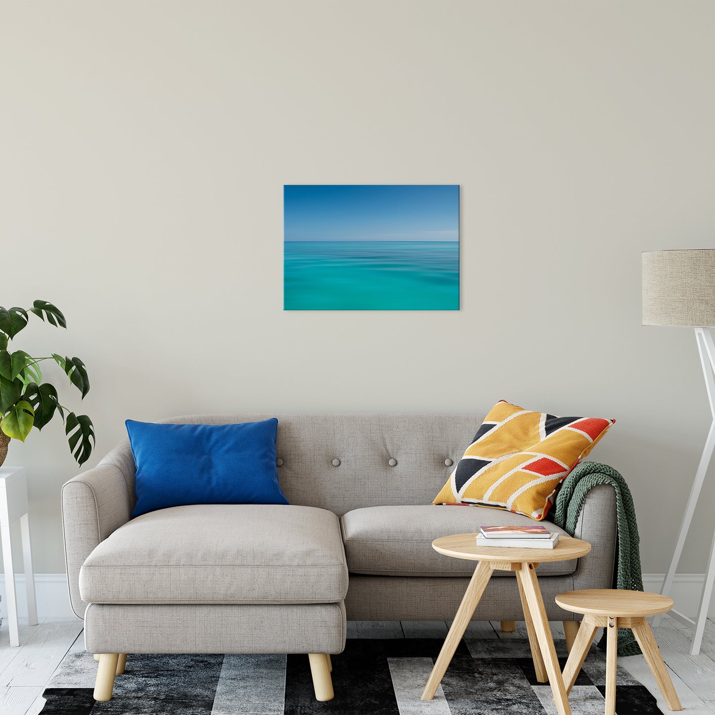 Colors of The Tropical Sea Abstract Coastal Landscape Fine Art Canvas Prints 20" x 24" - PIPAFINEART