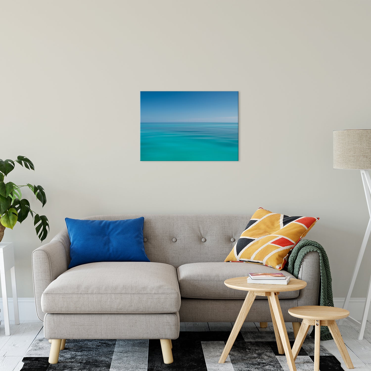 Colors of The Tropical Sea Abstract Coastal Landscape Fine Art Canvas Prints 20" x 30" - PIPAFINEART