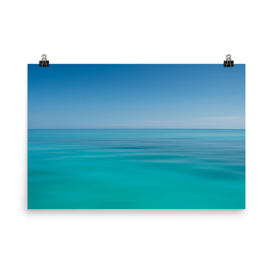 Colors of The Tropical Sea Abstract Coastal Landscape Photo Paper Poster - PIPAFINEART