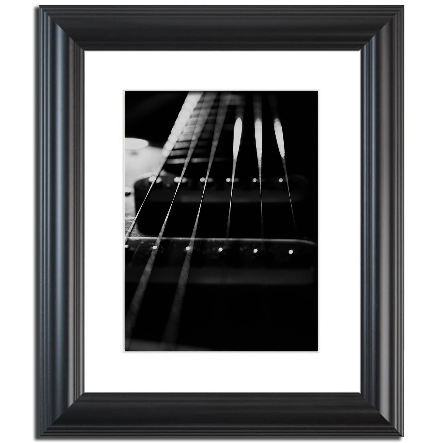 Guitar Cords Low Key Black and White Abstract Photo Fine Art Canvas & Unframed Wall Art Prints  - PIPAFINEART