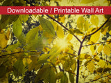 Wall Printable Art: Aged Golden Leaves Botanical Nature Photo DIY Wall Decor Instant Download Print - Printable  - PIPAFINEART