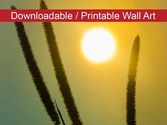 Silhouettes in Sunset DIY Wall Decor Instant Download Print - Printable Wall Art  - PIPAFINEART
