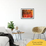 Acrylic Dirty Paint 24 Abstract Art, Fluid Art Fine Art Canvas &  Unframed Wall Art Prints 20" x 30" / Classic Paper - Unframed - PIPAFINEART