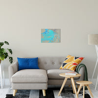 Acrylic Dirty Paint 28 Abstract Art, Fluid Art Fine Art Canvas &  Unframed Wall Art Prints 16" x 20" / Fine Art Canvas - PIPAFINEART
