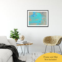 Acrylic Dirty Paint 28 Abstract Art, Fluid Art Fine Art Canvas &  Unframed Wall Art Prints 24" x 36" / Classic Paper - Unframed - PIPAFINEART