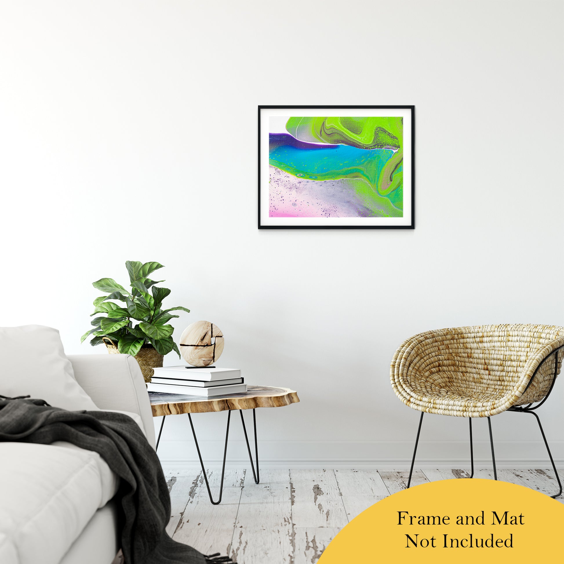 Acrylic Dirty Paint 31 Abstract Art, Fluid Art Fine Art Canvas &  Unframed Wall Art Prints 20" x 30" / Classic Paper - Unframed - PIPAFINEART