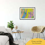 Acrylic Dirty Paint 33 Abstract Art, Fluid Art Fine Art Canvas &  Unframed Wall Art Prints 24" x 36" / Classic Paper - Unframed - PIPAFINEART