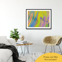 Acrylic Dirty Paint 33 Abstract Art, Fluid Art Fine Art Canvas &  Unframed Wall Art Prints 30" x 40" / Classic Paper - Unframed - PIPAFINEART