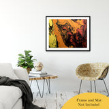 Acrylic Dirty Paint 6 Abstract Art, Fluid Art Fine Art Canvas &  Unframed Wall Art Prints 30" x 40" / Classic Paper - Unframed - PIPAFINEART