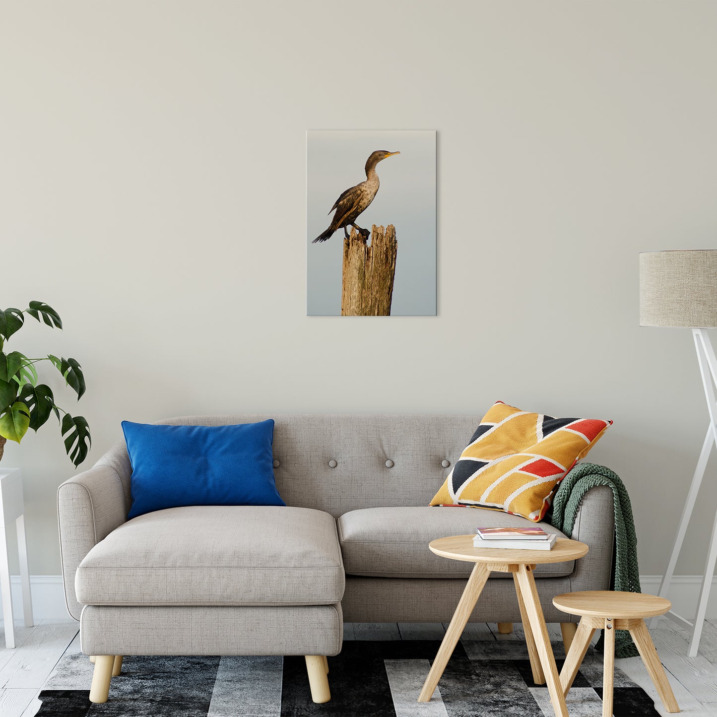 Double Crested Cormorant Animal / Wildlife Photograph Fine Art Canvas & Unframed Wall Art Prints 20" x 24" / Canvas Fine Art - PIPAFINEART