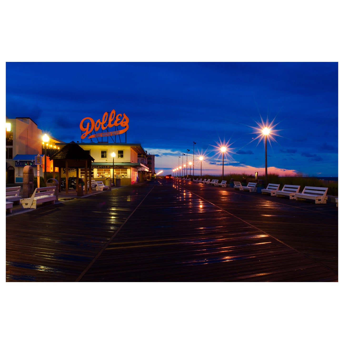 Early Morning at Dolles Night Photo Fine Art Canvas Wall Art Prints  - PIPAFINEART