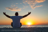 Embrace The Light Sunset Coastal Landscape Fine Art Canvas Prints  - PIPAFINEART