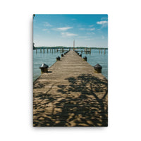 Endless Dock Coastal Landscape Canvas Wall Art Prints