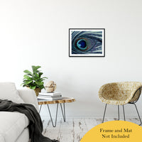 Eye of the Peacock Abstract Photo Fine Art Canvas & Unframed Wall Art Prints 20" x 24" / Classic Paper - Unframed - PIPAFINEART