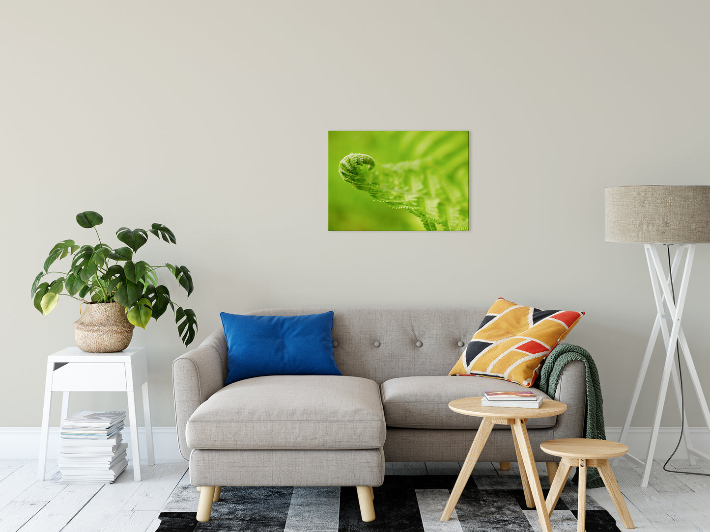 Fern Leaf Curl, Green Nature / Botanical Photo Fine Art Canvas Wall Art Prints 20" x 30" - PIPAFINEART