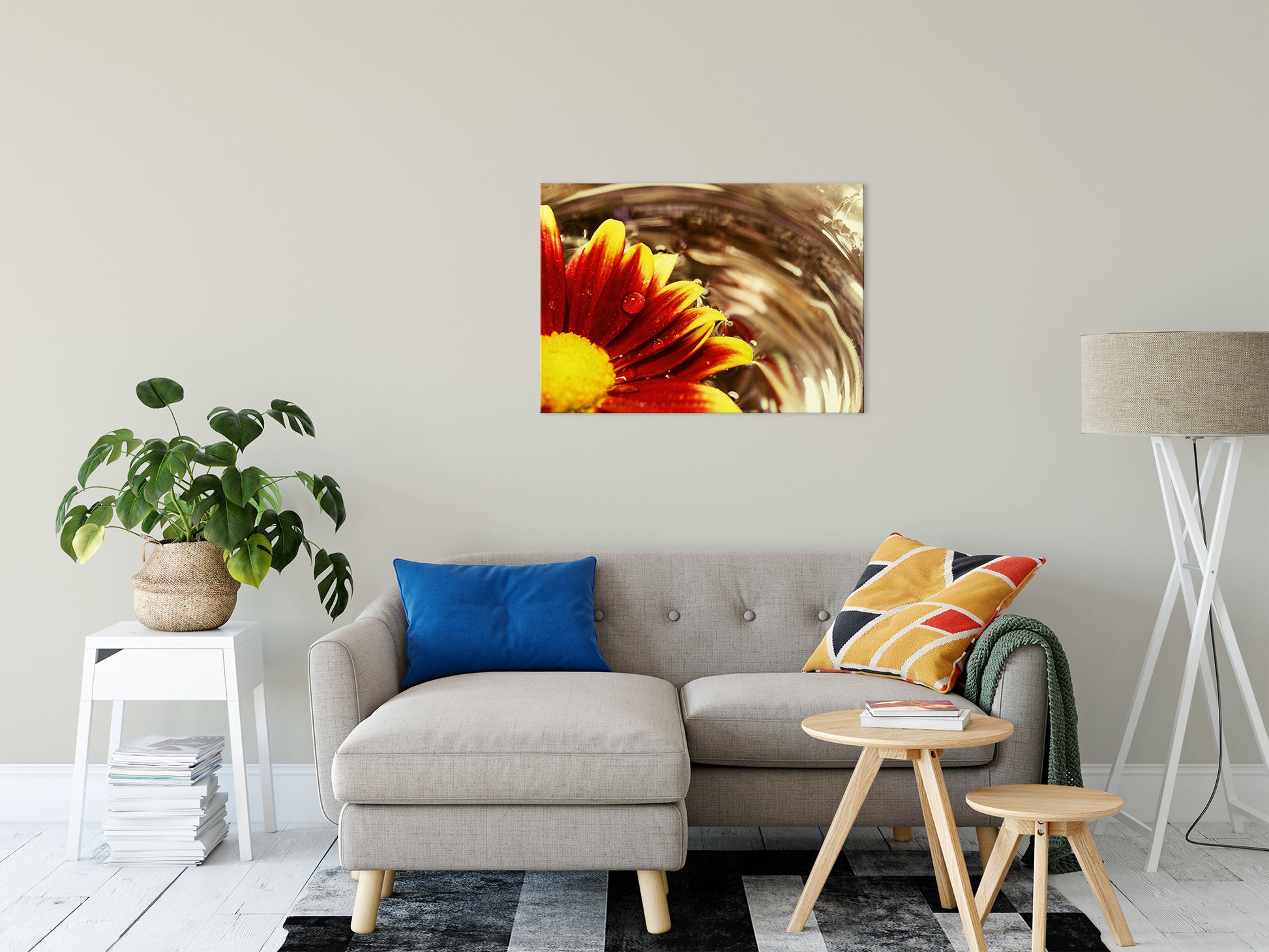 Floating Mum Nature / Floral Photo Fine Art Canvas Wall Art Prints 24" x 36" - PIPAFINEART